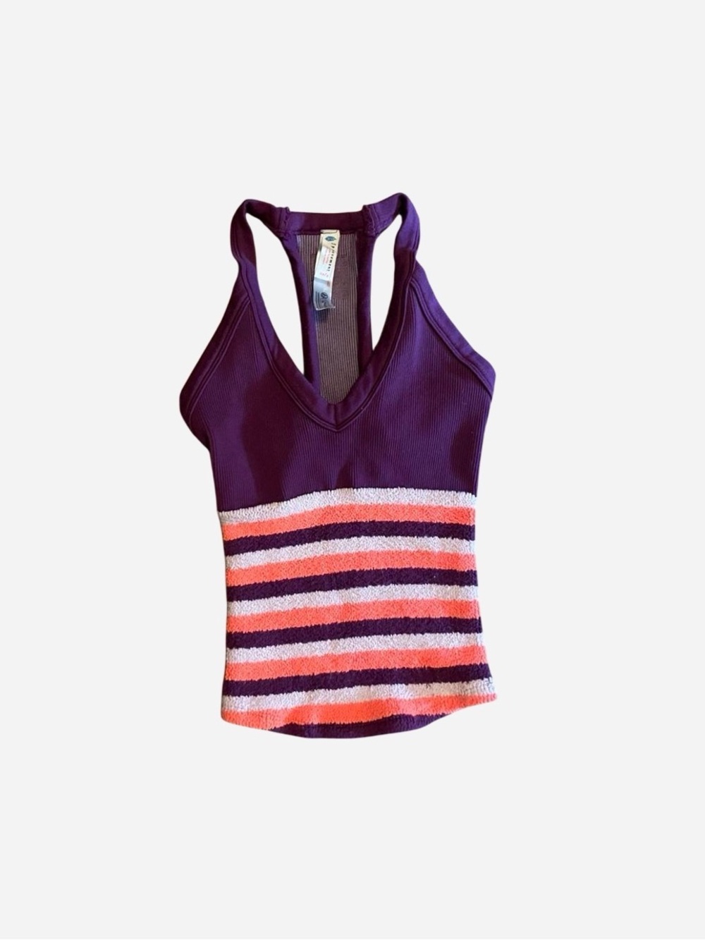 Free People Movement All Clear V Neck Stipe Cami